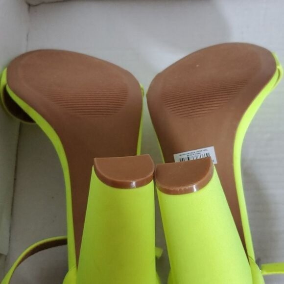 Torrid Neon Heels Pumps Shoes Sandals Ankle Strap Tapered Heel Women's WOMANS 12 - Picture 14 of 16
